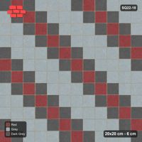 Interlock (Pasco) 20x20 cm · SQ22-18 · Diagonal Stripes