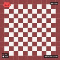 Interlock (Pasco) 20x20 cm · SQ22-180 · Single Border, Checker Field