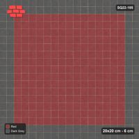 Interlock (Pasco) 20x20 cm · SQ22-185 · Double Border, Plain Field