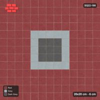 Interlock (Pasco) 20x20 cm · SQ22-188 · Double Border, Medallion Field