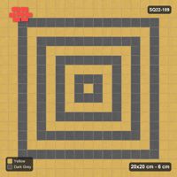 Interlock (Pasco) 20x20 cm · SQ22-189 · Double Border, Rings Field