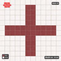 Interlock (Pasco) 20x20 cm · SQ22-19 · Cross Medallion