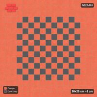Interlock (Pasco) 20x20 cm · SQ22-191 · Triple Border, Checker Field