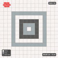 Interlock (Pasco) 20x20 cm · SQ22-194 · Triple Border, Rings Field