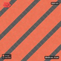 Interlock (Pasco) 20x20 cm · SQ22-223 · Diagonal Running with Stripes
