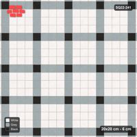 Interlock (Pasco) 20x20 cm · SQ22-241 · Corner-Accent Grid in Kerb Frame