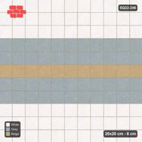Interlock (Pasco) 20x20 cm · SQ22-246 · Feature Band in Kerb Frame