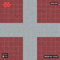 Interlock (Pasco) 20x20 cm · SQ22-250 · Cross in Kerb Frame