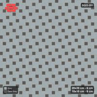 Interlock (Pasco) 20x20 cm · SQ22-251 · Offset Lattice, Solid Squares - Charcoal Edge, 300 cm