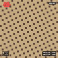 Interlock (Pasco) 20x20 cm · SQ22-257 · Offset Lattice, Solid Squares - Sandstone