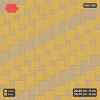 Interlock (Pasco) 20x20 cm · SQ22-260 · Offset Lattice, Banded Squares - Desert Sun