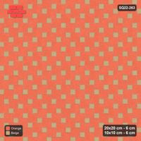 Interlock (Pasco) 20x20 cm · SQ22-263 · Offset Lattice, Solid Squares - Clay Court