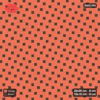 Interlock (Pasco) 20x20 cm · SQ22-264 · Offset Lattice, Solid Squares - Burnt Clay