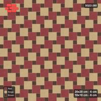 Interlock (Pasco) 20x20 cm · SQ22-265 · Offset Lattice, Alternating Squares - Tuscany