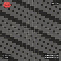 Interlock (Pasco) 20x20 cm · SQ22-284 · Offset Lattice, Banded Squares - Night Sky