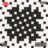 Interlock (Pasco) 20x20 cm · SQ22-285 · Offset Lattice, Centre Medallion - Contrast, 200 cm