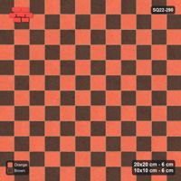 Interlock (Pasco) 20x20 cm · SQ22-290 · Checkerboard with 1-Course 10x10 Border, Ladder Lines