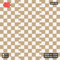 Interlock (Pasco) 20x20 cm · SQ22-298 · Checker Panels 5x5 with 10x10 Ribbons, Dashed Lines