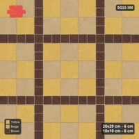 Interlock (Pasco) 20x20 cm · SQ22-300 · Checker Panels 3x3 with 10x10 Grid Lines, Panel Checker