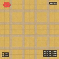 Interlock (Pasco) 20x20 cm · SQ22-326 · 2x2 Panel Grid, 10x10 Crossings, Contrast Lines - Desert Sun