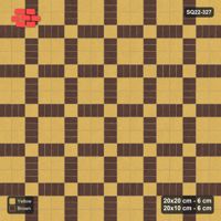 Interlock (Pasco) 20x20 cm · SQ22-327 · 2x2 Panel Grid, Double 20x10 Lines, Light Crossings