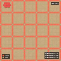 Interlock (Pasco) 20x20 cm · SQ22-329 · 3x3 Panel Grid, 10x10 Crossings, Light Crossings