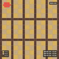 Interlock (Pasco) 20x20 cm · SQ22-335 · 2x4 Panel Grid, 10x10 Crossings, Chequered Panels