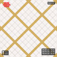 Interlock (Pasco) 20x20 cm · SQ22-337 · 45-Degree 4x4 Panel Grid, 10x10 Crossings, Contrast Lines