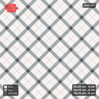 Interlock (Pasco) 20x20 cm · SQ22-347 · 45-Degree 2x2 Panel Grid, Accent Crossings, Kerb Frame