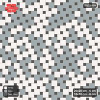 Interlock (Pasco) 20x20 cm · SQ22-359 · Offset Lattice, Blend - Monochrome
