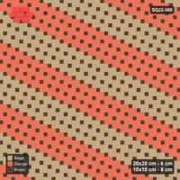 Interlock (Pasco) 20x20 cm · SQ22-360 · Offset Lattice, Bands - Autumn (Mirrored) + Kerb