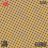 Interlock (Pasco) 20x20 cm · SQ22-365 · Offset Lattice, Blend - Harvest Gold (Mirrored) + Kerb