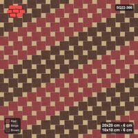 Interlock (Pasco) 20x20 cm · SQ22-366 · Offset Lattice, Bands - Tuscany
