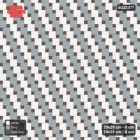 Interlock (Pasco) 20x20 cm · SQ22-377 · Offset Lattice, Stripes - Monochrome