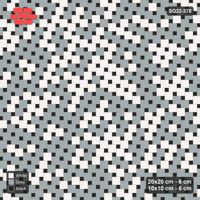 Interlock (Pasco) 20x20 cm · SQ22-378 · Offset Lattice, Blend - Tuxedo (Mirrored)