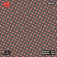Interlock (Pasco) 20x20 cm · SQ22-390 · Offset Lattice, Swapped - Ember (Mirrored) + Kerb