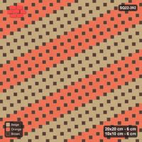 Interlock (Pasco) 20x20 cm · SQ22-392 · Offset Lattice, Bands - Autumn