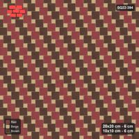 Interlock (Pasco) 20x20 cm · SQ22-394 · Offset Lattice, Stripes - Tuscany
