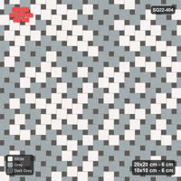 Interlock (Pasco) 20x20 cm · SQ22-404 · Offset Lattice, Blend - Monochrome (Mirrored)