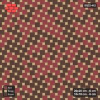 Interlock (Pasco) 20x20 cm · SQ22-412 · Offset Lattice, Blend - Tuscany (Mirrored)