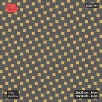 Interlock (Pasco) 20x20 cm · SQ22-414 · Offset Lattice, Swapped - Mustard Slate