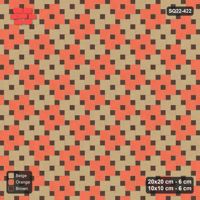 Interlock (Pasco) 20x20 cm · SQ22-422 · Offset Lattice, Checker - Autumn