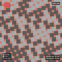 Interlock (Pasco) 20x20 cm · SQ22-426 · Offset Lattice, Blend - Sunset Slate