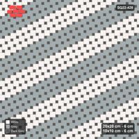 Interlock (Pasco) 20x20 cm · SQ22-428 · Offset Lattice, Bands - Monochrome
