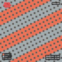 Interlock (Pasco) 20x20 cm · SQ22-429 · Offset Lattice, Bands - Sunset Slate