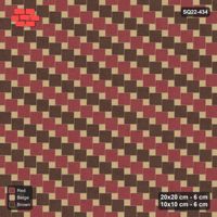 Interlock (Pasco) 20x20 cm · SQ22-434 · Offset Lattice, Rows - Tuscany (Mirrored)
