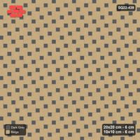 Interlock (Pasco) 20x20 cm · SQ22-439 · Offset Lattice, Swapped - Stone & Earth