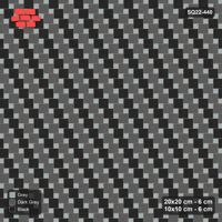 Interlock (Pasco) 20x20 cm · SQ22-440 · Offset Lattice, Stripes - Graphite Scale + Kerb