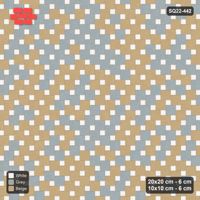 Interlock (Pasco) 20x20 cm · SQ22-442 · Offset Lattice, Blend - Coastal (Mirrored)