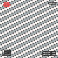 Interlock (Pasco) 20x20 cm · SQ22-443 · Offset Lattice, Rows - Monochrome